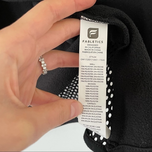 NWT Fabletics Eugenia Black Coat - Picture 10 of 10